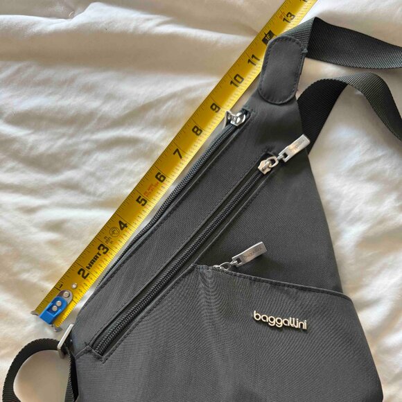 Baggallini Mini-Sling Crossbody Bag NWOT — Dark Charcoal Gray - Picture 11 of 11